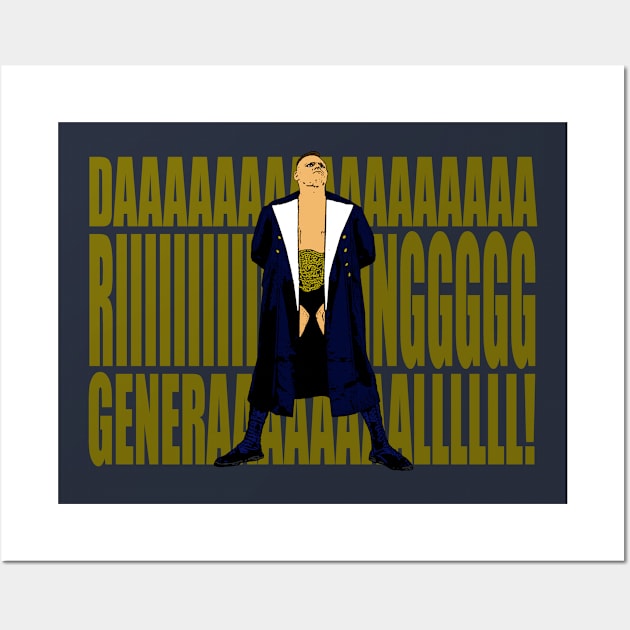 Navy General (gold letters) Wall Art by BradyRain